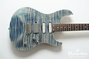FUTURA-S SSH / Flame Maple Top, Fiji Mahogany Back - Faded Lazuli Blue