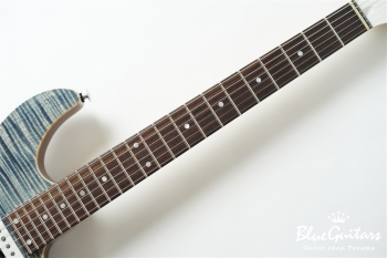 FUTURA-S SSH / Flame Maple Top, Fiji Mahogany Back - Faded Lazuli Blue