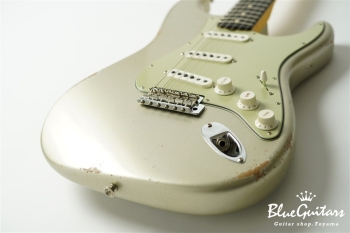 MBS 1961 Stratocaster Journeyman Relic Masterbuilt by Paul Waller - Inca Silver