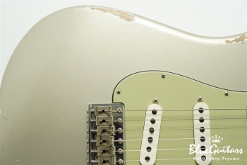 MBS 1961 Stratocaster Journeyman Relic Masterbuilt by Paul Waller - Inca Silver