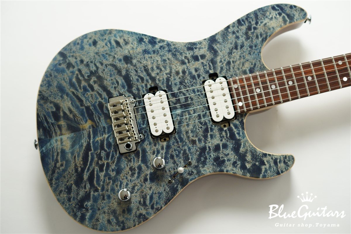FUTURA-S HH / Quilt Maple Top, Fiji Mahogany Back - Faded Lazuli Blue