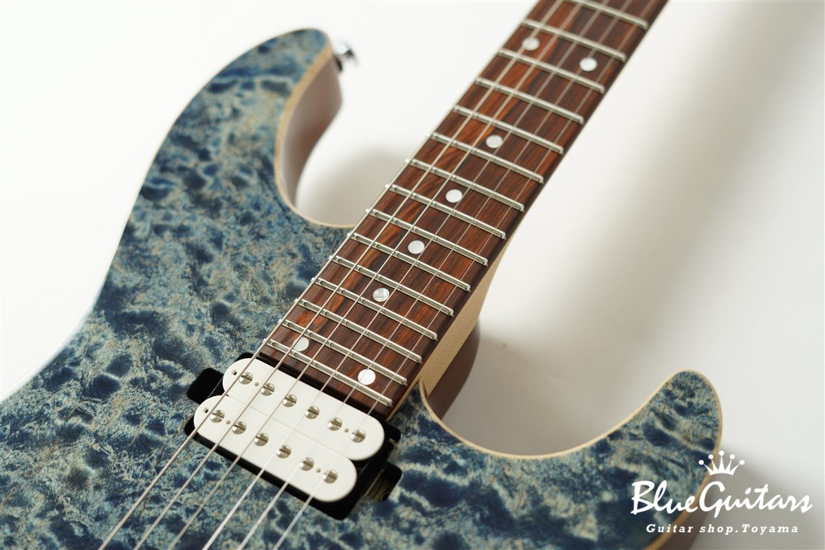 FUTURA-S HH / Quilt Maple Top, Fiji Mahogany Back - Faded Lazuli Blue