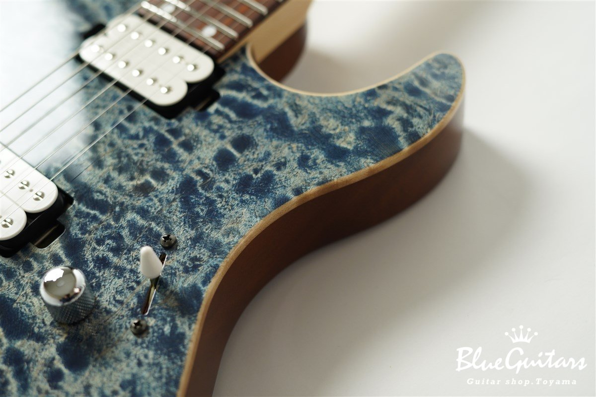 FUTURA-S HH / Quilt Maple Top, Fiji Mahogany Back - Faded Lazuli Blue