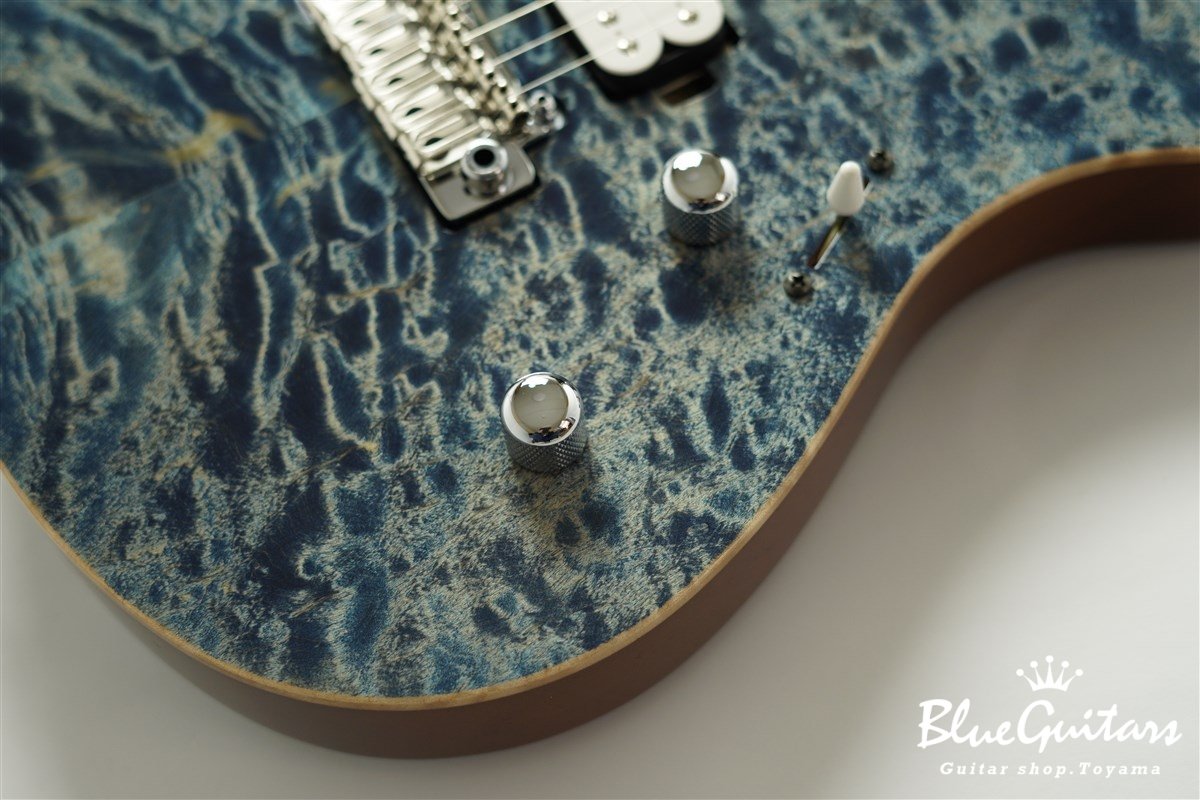 FUTURA-S HH / Quilt Maple Top, Fiji Mahogany Back - Faded Lazuli Blue