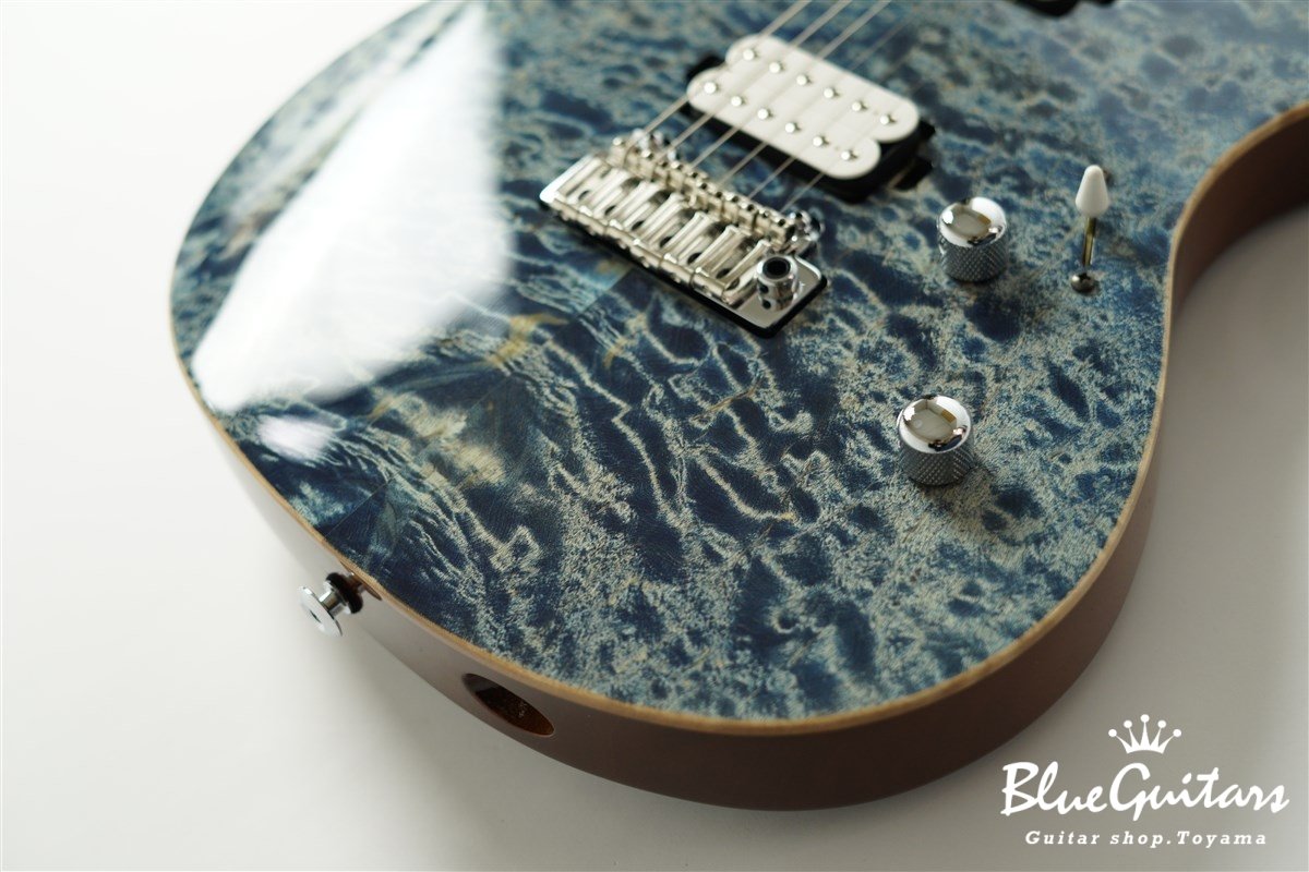 FUTURA-S HH / Quilt Maple Top, Fiji Mahogany Back - Faded Lazuli Blue