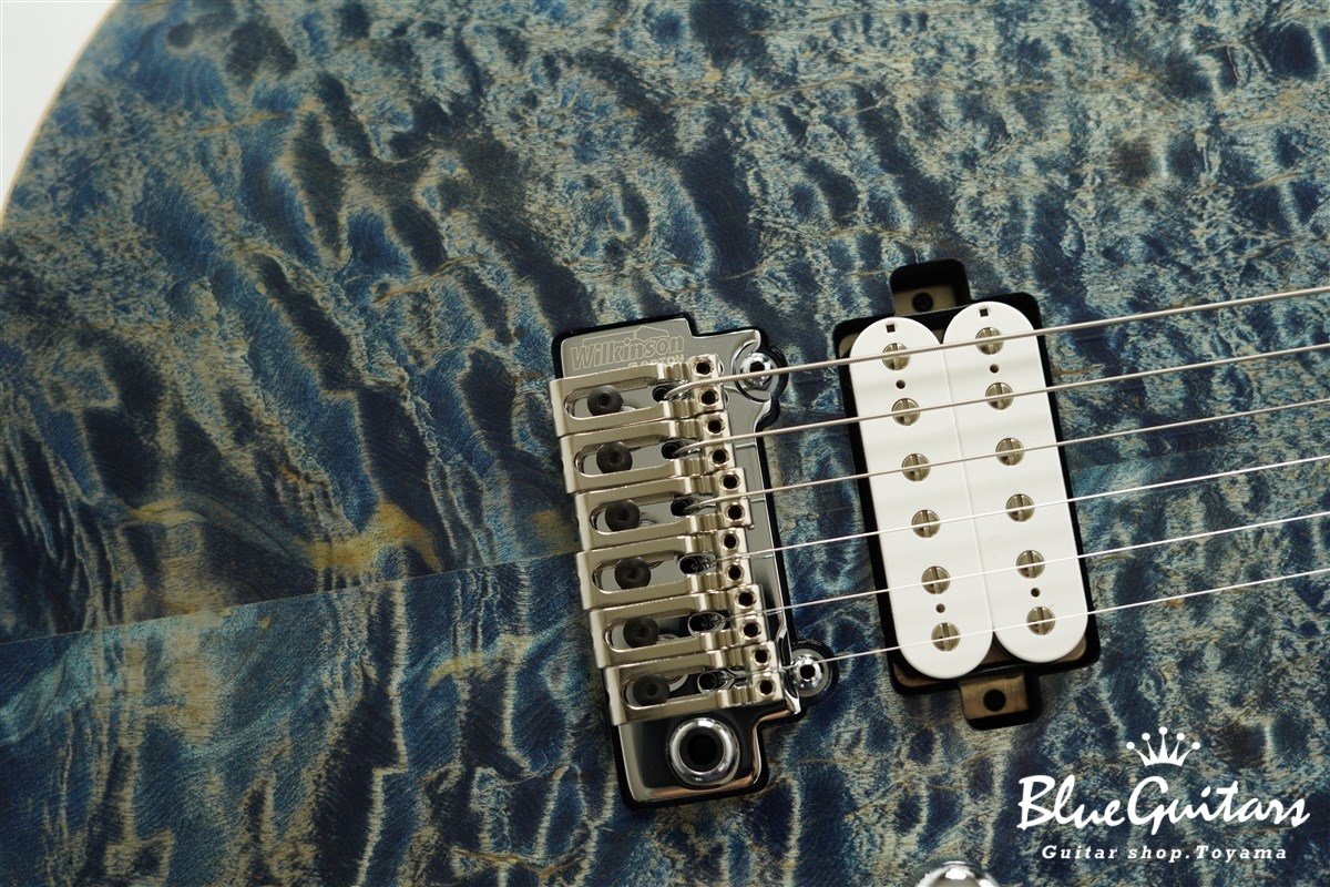 FUTURA-S HH / Quilt Maple Top, Fiji Mahogany Back - Faded Lazuli Blue