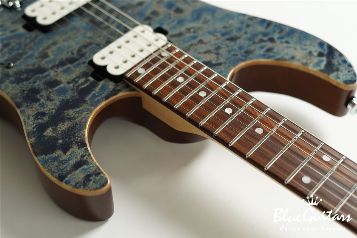 FUTURA-S HH / Quilt Maple Top, Fiji Mahogany Back - Faded Lazuli Blue