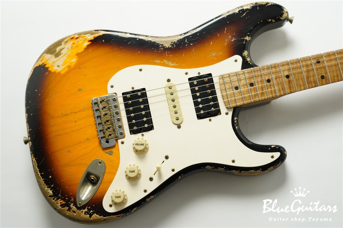 XSC-4 2Tone Burst Heavy Aged / Ash Body / Roasted Flame Maple Neck