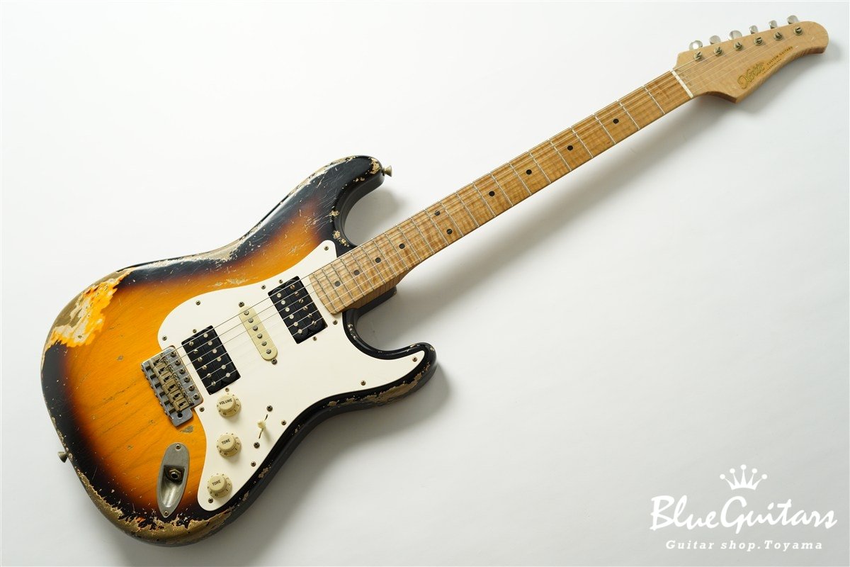 XSC-4 2Tone Burst Heavy Aged / Ash Body / Roasted Flame Maple Neck