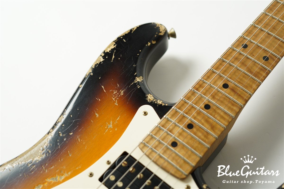 XSC-4 2Tone Burst Heavy Aged / Ash Body / Roasted Flame Maple Neck