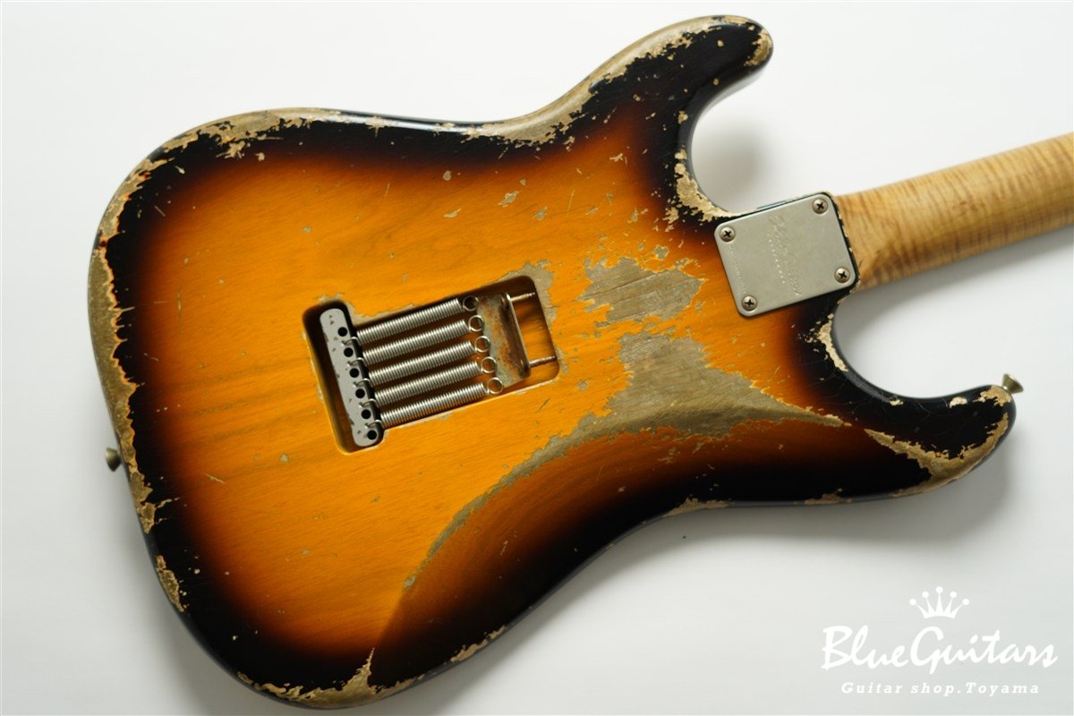 XSC-4 2Tone Burst Heavy Aged / Ash Body / Roasted Flame Maple Neck