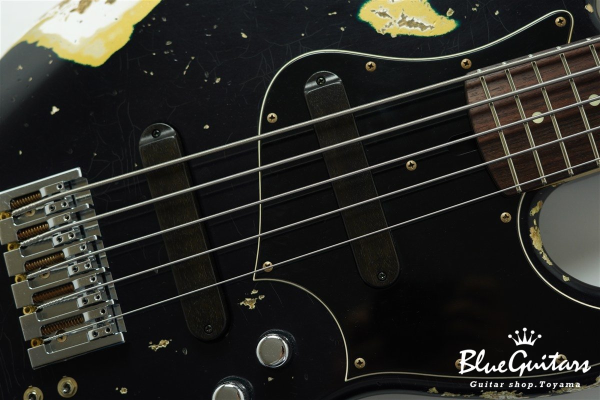 XJ-1T 5st Dark Navy over Gold Heavy Aged / Ash / R #3448