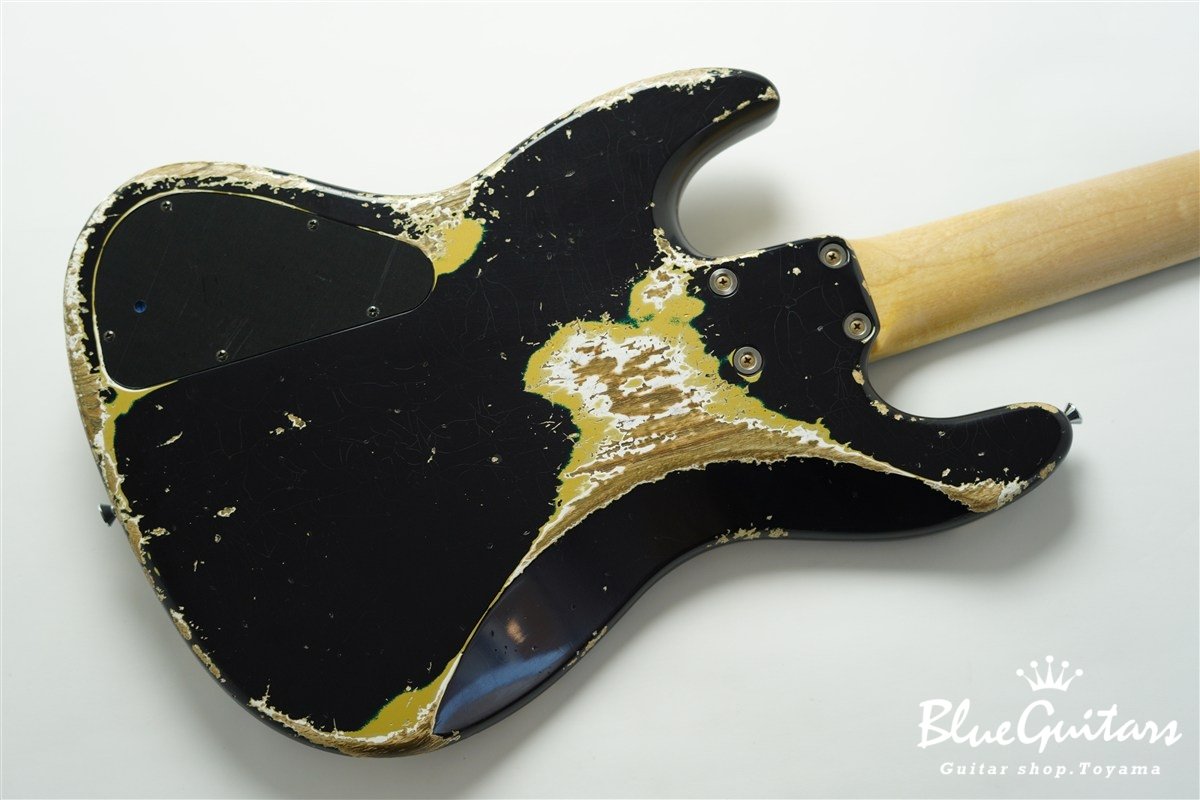 XJ-1T 5st Dark Navy over Gold Heavy Aged / Ash / R #3448