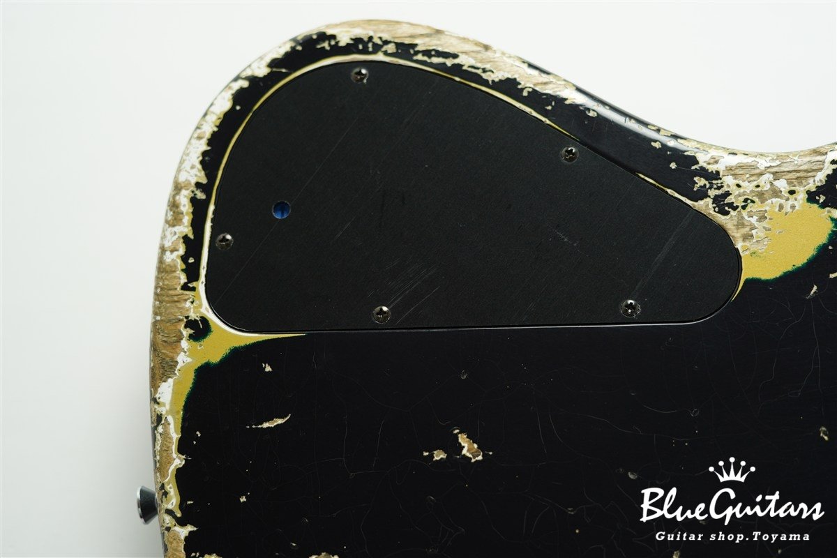 XJ-1T 5st Dark Navy over Gold Heavy Aged / Ash / R #3448