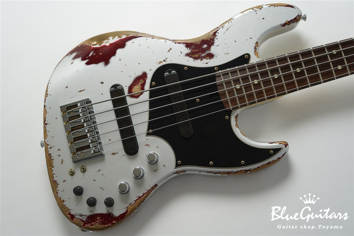 XJ-1T 5st Silver over Bordeaux Heavy Aged / Alder / R #3449