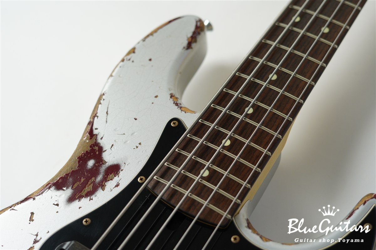 XJ-1T 5st Silver over Bordeaux Heavy Aged / Alder / R #3449