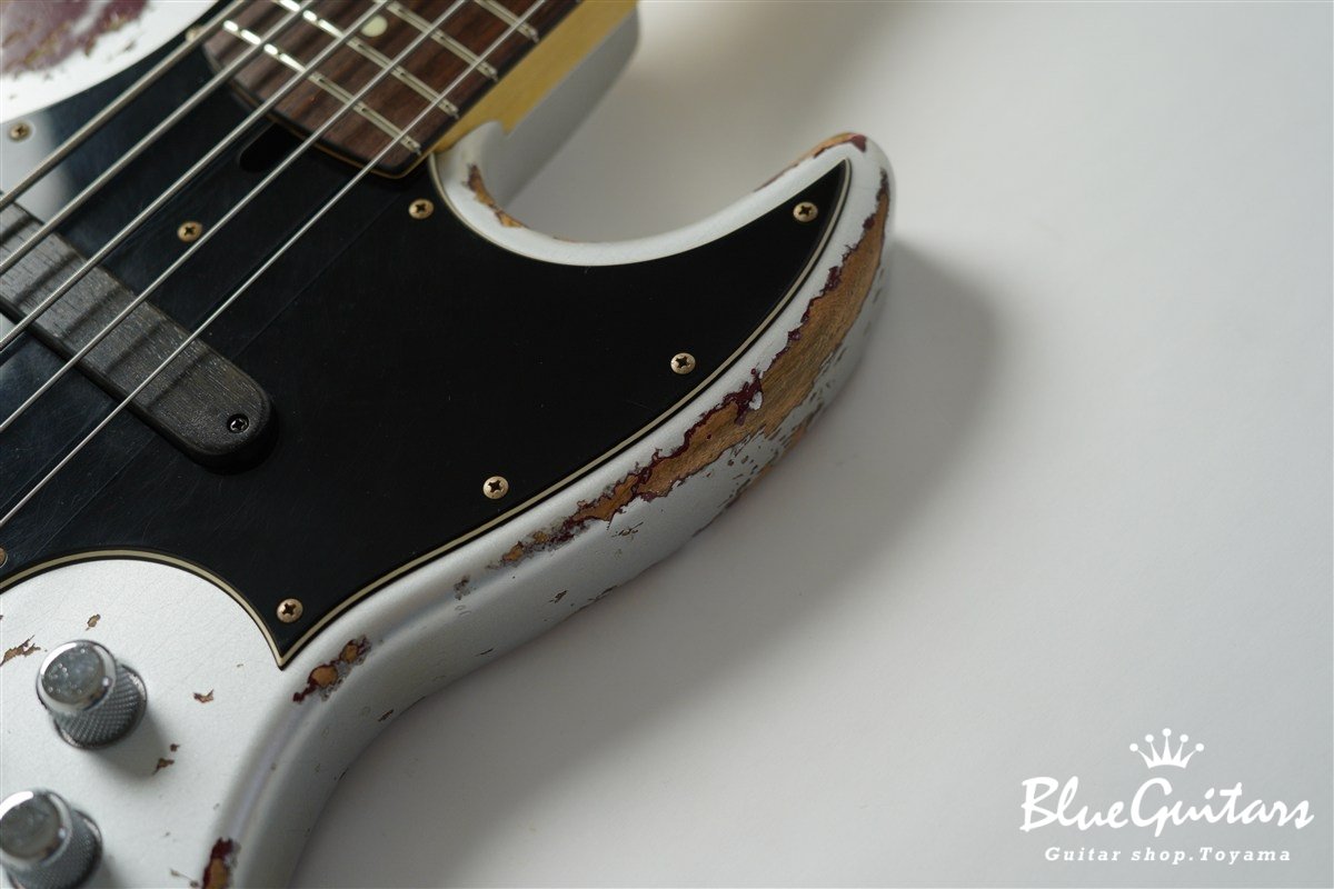 XJ-1T 5st Silver over Bordeaux Heavy Aged / Alder / R #3449