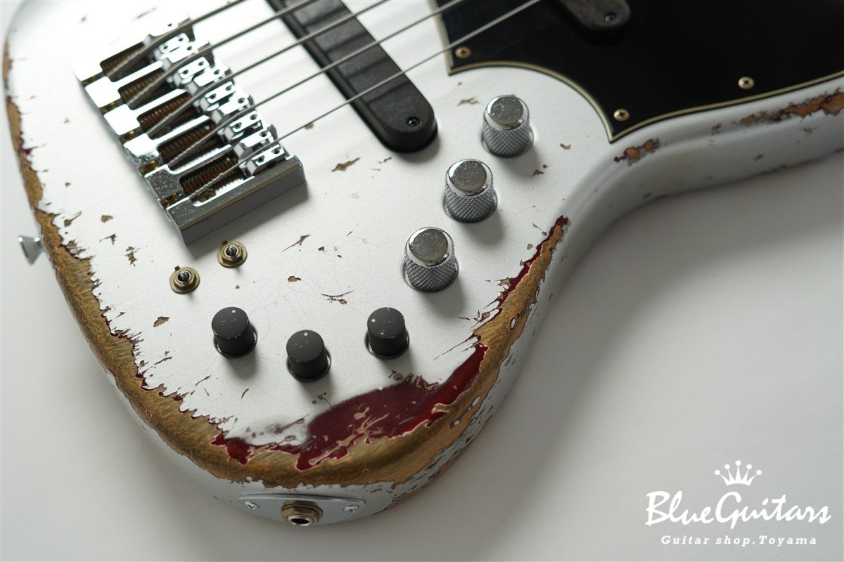 XJ-1T 5st Silver over Bordeaux Heavy Aged / Alder / R #3449