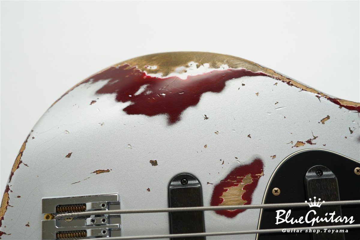 XJ-1T 5st Silver over Bordeaux Heavy Aged / Alder / R #3449