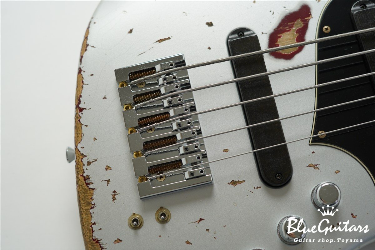 XJ-1T 5st Silver over Bordeaux Heavy Aged / Alder / R #3449