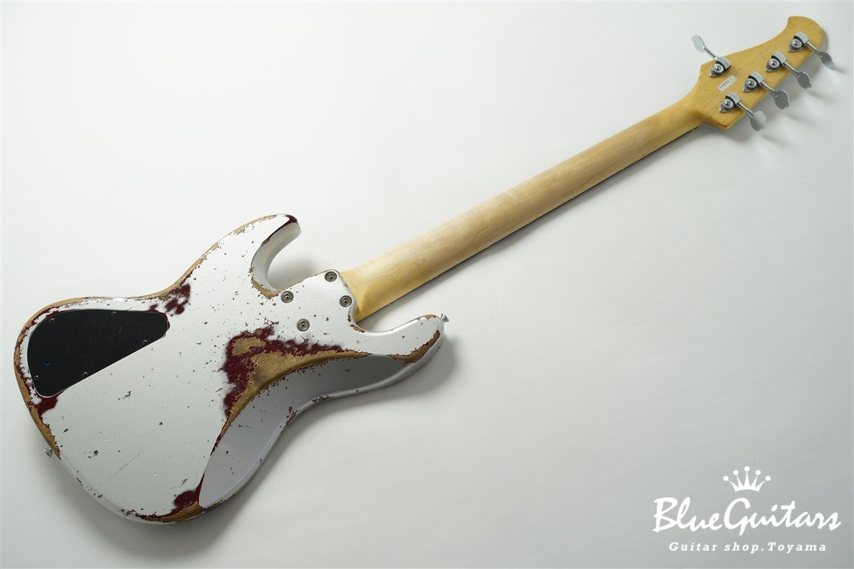 XJ-1T 5st Silver over Bordeaux Heavy Aged / Alder / R #3449