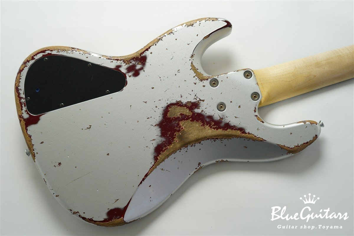 XJ-1T 5st Silver over Bordeaux Heavy Aged / Alder / R #3449