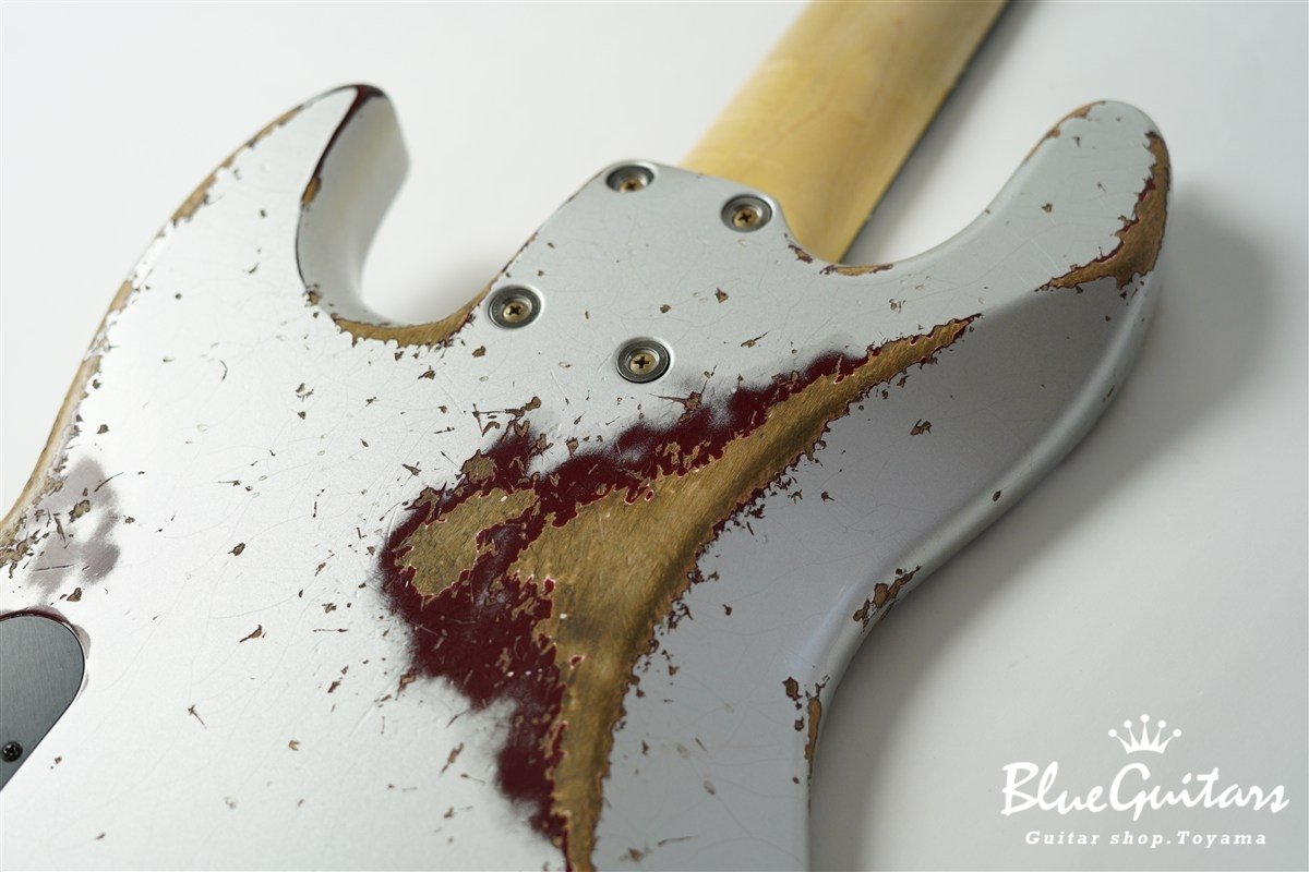 XJ-1T 5st Silver over Bordeaux Heavy Aged / Alder / R #3449