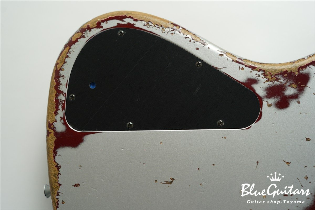 XJ-1T 5st Silver over Bordeaux Heavy Aged / Alder / R #3449