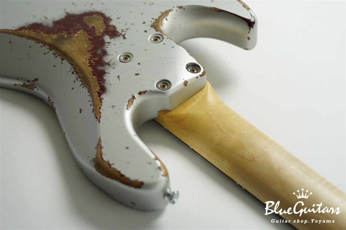 XJ-1T 5st Silver over Bordeaux Heavy Aged / Alder / R #3449