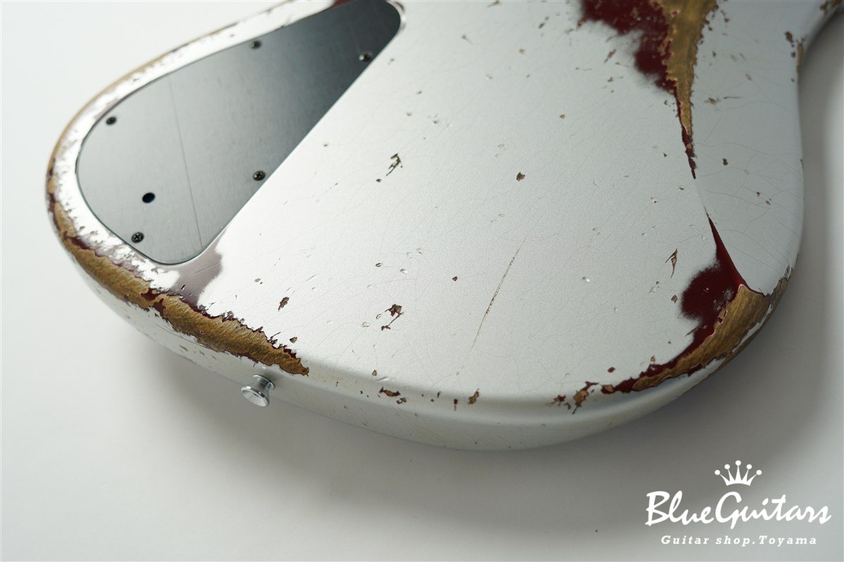 XJ-1T 5st Silver over Bordeaux Heavy Aged / Alder / R #3449