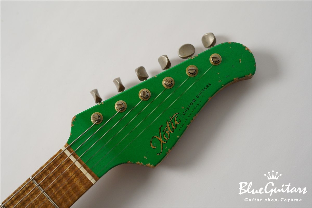 XSC-1 Candy Apple Green Heavy Aged / Ash Body / 5A Roasted Flame Maple Neck