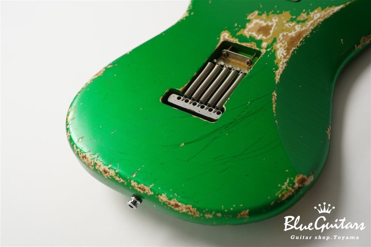 XSC-1 Candy Apple Green Heavy Aged / Ash Body / 5A Roasted Flame Maple Neck