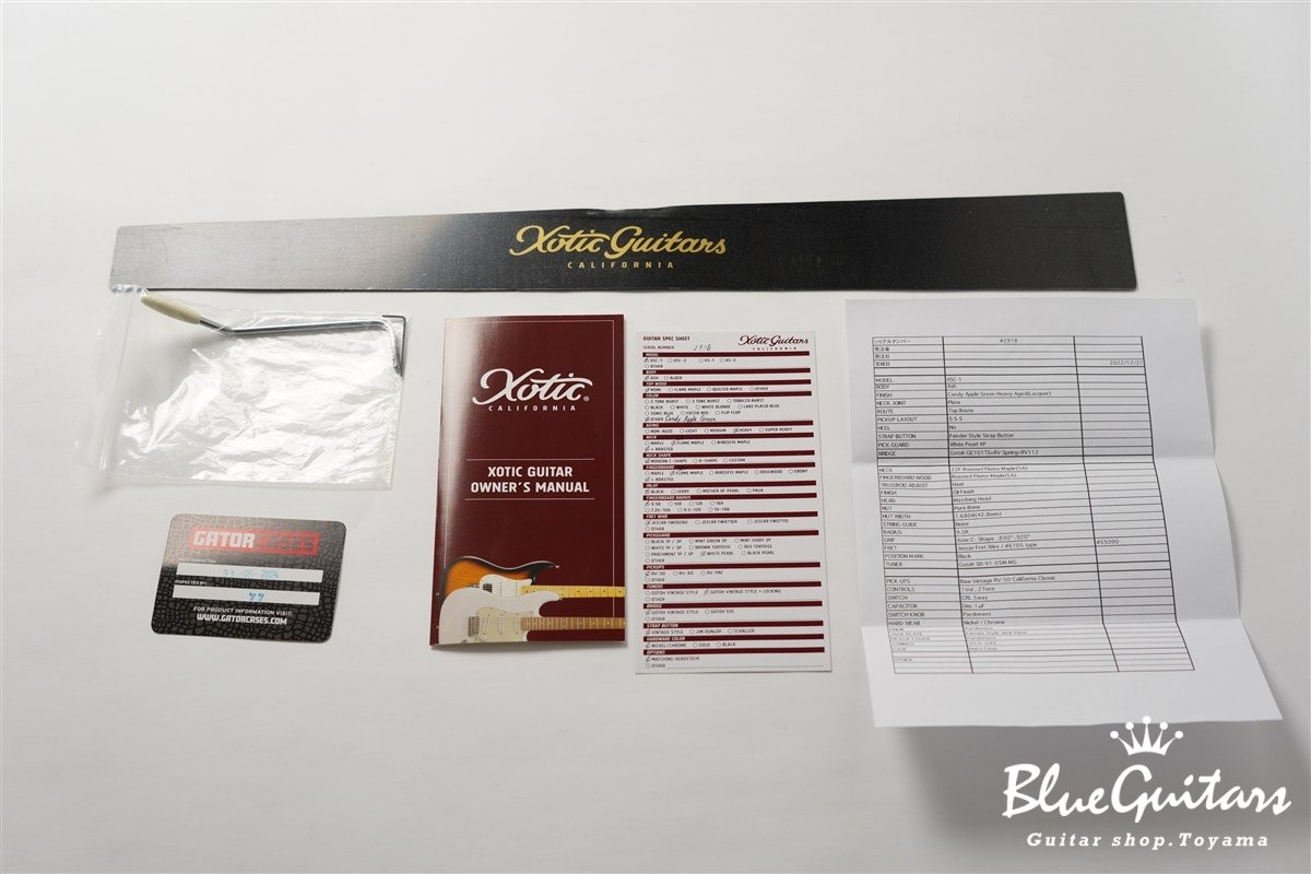 XSC-1 Candy Apple Green Heavy Aged / Ash Body / 5A Roasted Flame Maple Neck