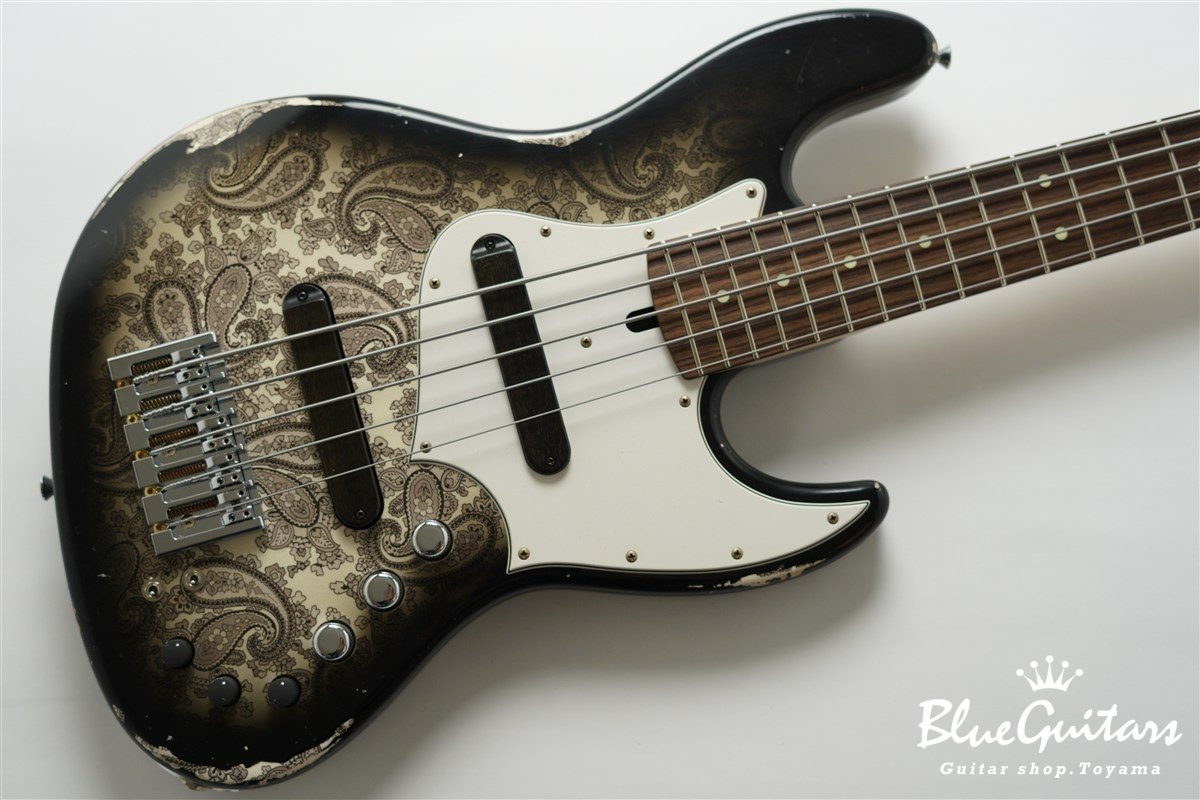 XJ-1T 5st Black Paisley Burst Medium Aged / Alder / R #3447