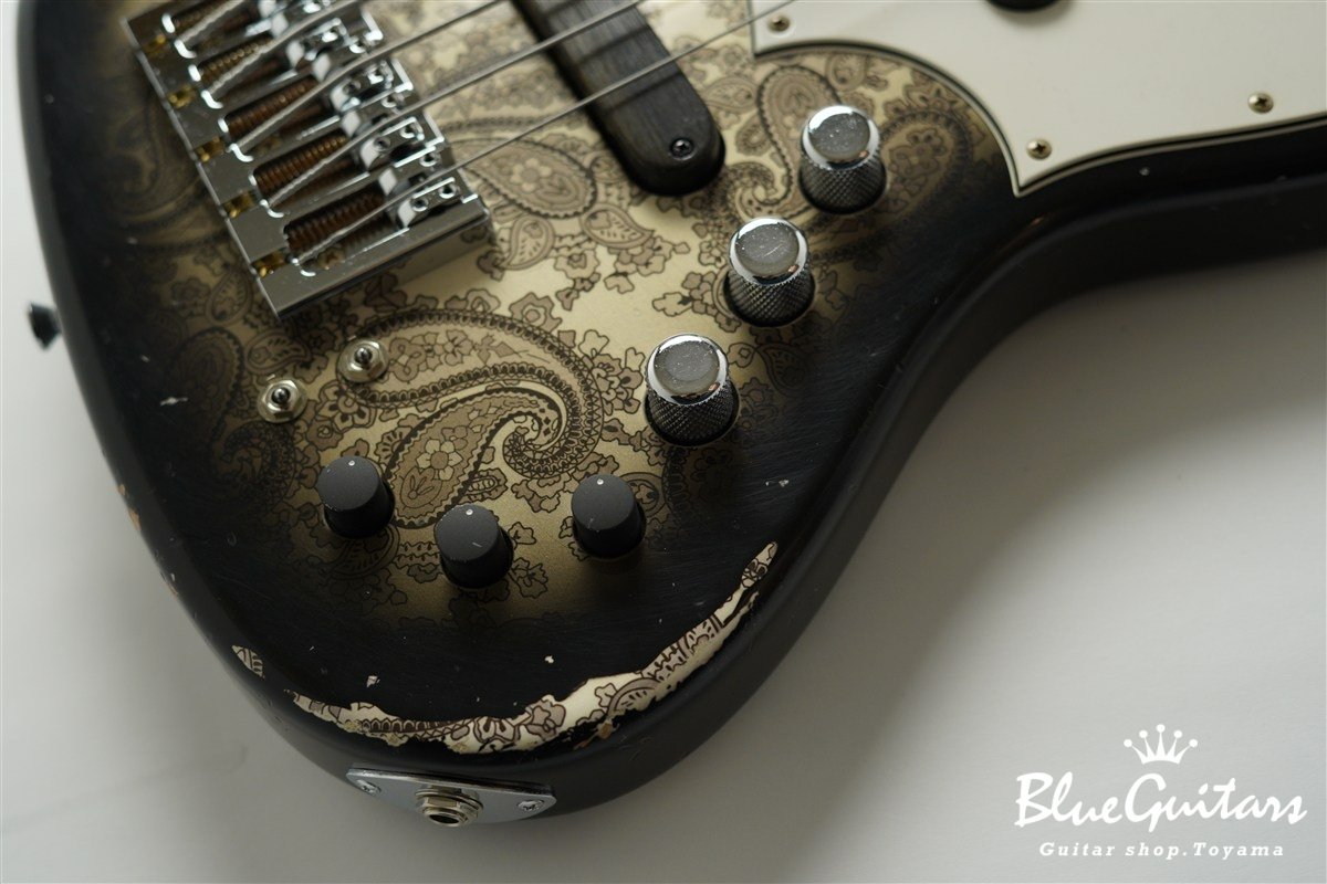 XJ-1T 5st Black Paisley Burst Medium Aged / Alder / R #3447