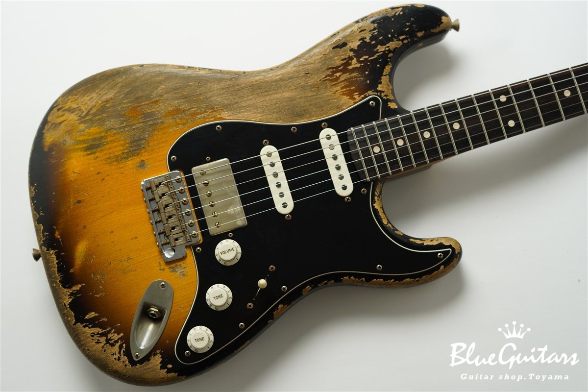 XSC-2 2Tone Burst Super Heavy Aged / Alder / Roasted Flame Maple #4043