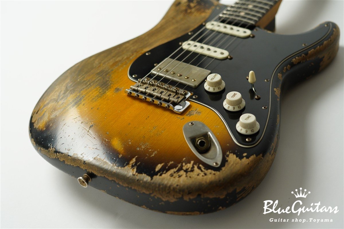 XSC-2 2Tone Burst Super Heavy Aged / Alder / Roasted Flame Maple #4043