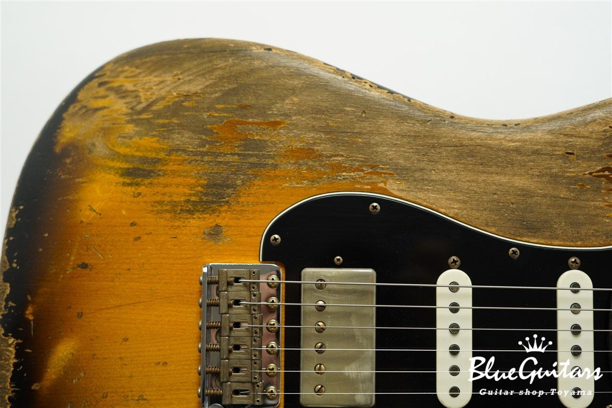 XSC-2 2Tone Burst Super Heavy Aged / Alder / Roasted Flame Maple #4043