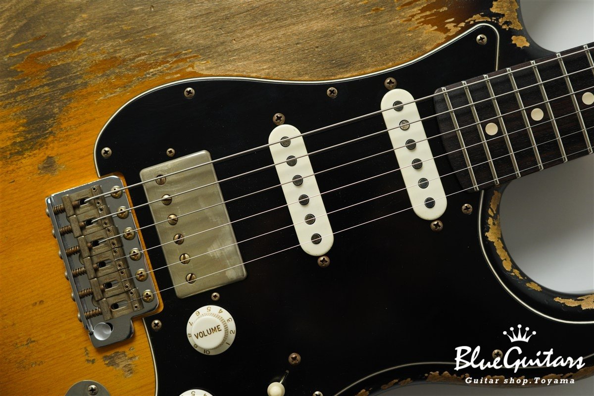 XSC-2 2Tone Burst Super Heavy Aged / Alder / Roasted Flame Maple #4043