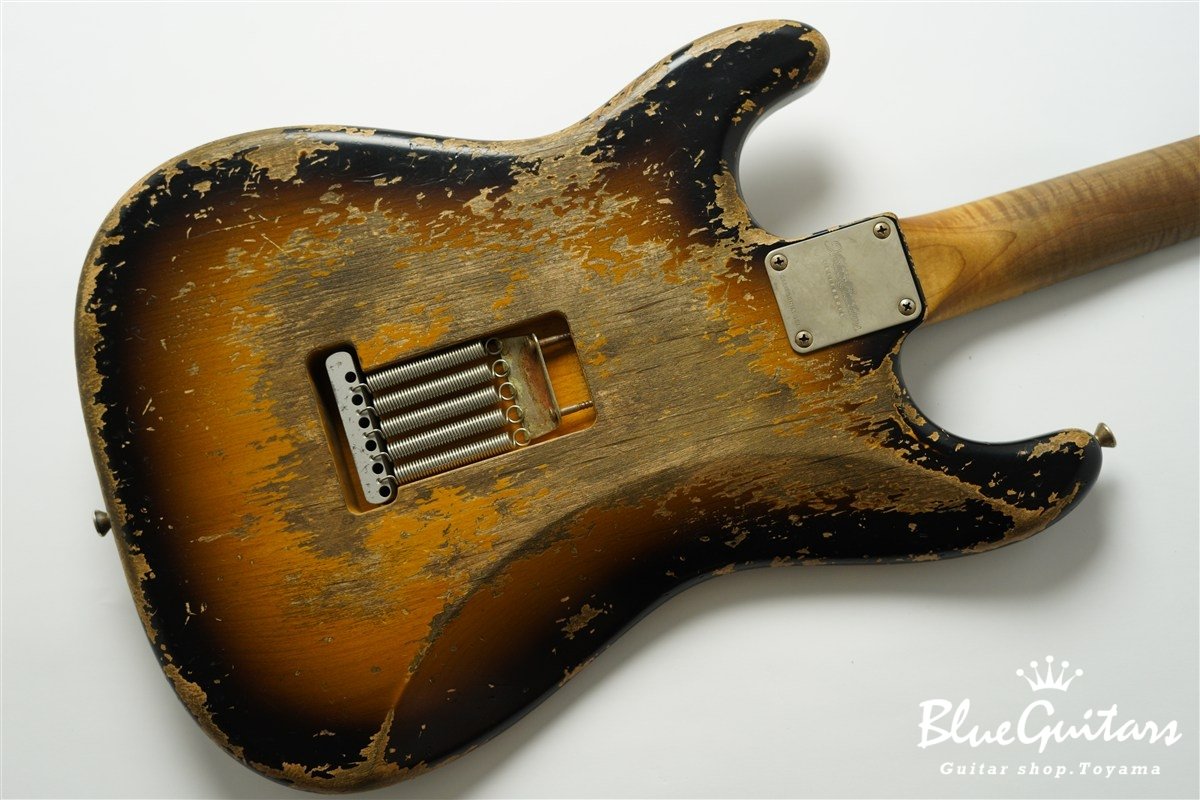 XSC-2 2Tone Burst Super Heavy Aged / Alder / Roasted Flame Maple #4043