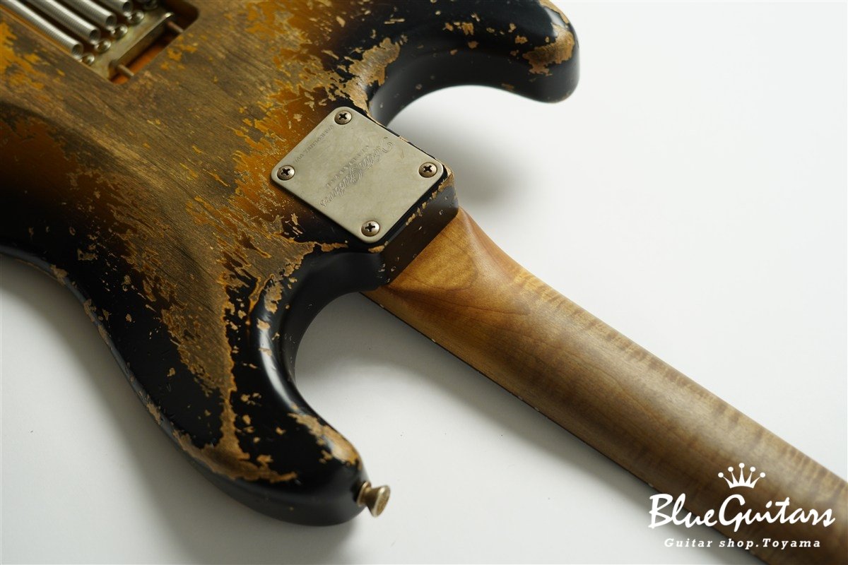 XSC-2 2Tone Burst Super Heavy Aged / Alder / Roasted Flame Maple #4043