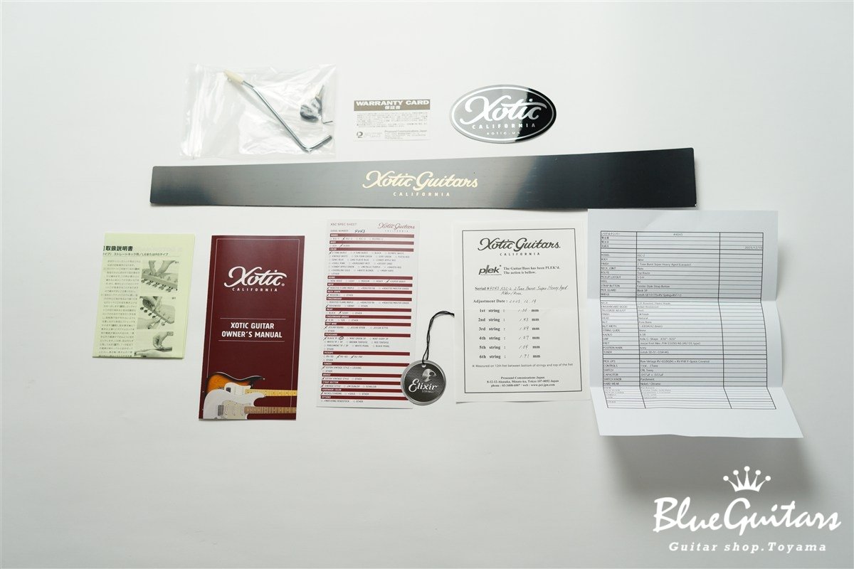 XSC-2 2Tone Burst Super Heavy Aged / Alder / Roasted Flame Maple #4043