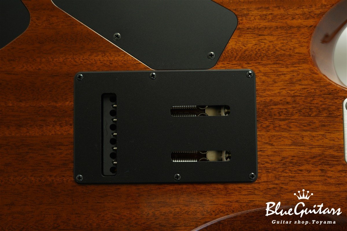 FUTURA-S HSH / Flame Tochi Top, Fiji Mahogany Back - Faded Lazuli Blue