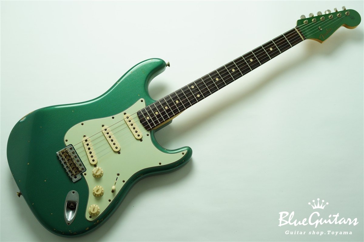 MBS 1960 Stratocaster Relic by Paul Waller - Sherwood Green Metallic / Matching Head