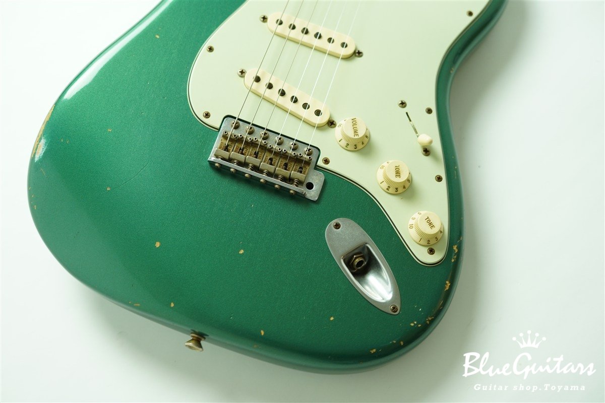 MBS 1960 Stratocaster Relic by Paul Waller - Sherwood Green Metallic / Matching Head