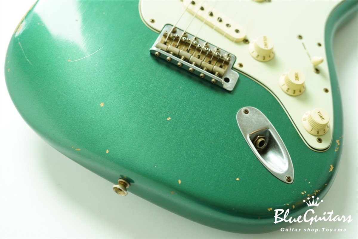 MBS 1960 Stratocaster Relic by Paul Waller - Sherwood Green Metallic / Matching Head