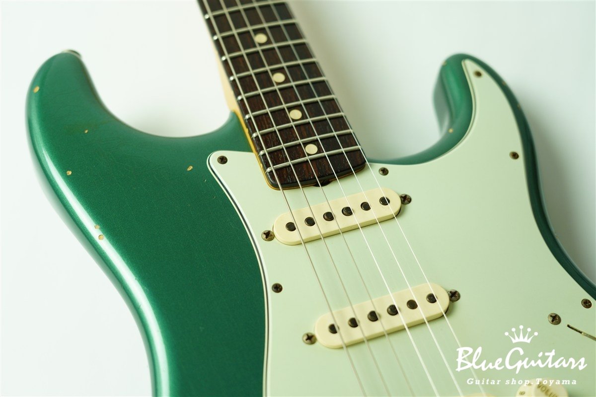 MBS 1960 Stratocaster Relic by Paul Waller - Sherwood Green Metallic / Matching Head