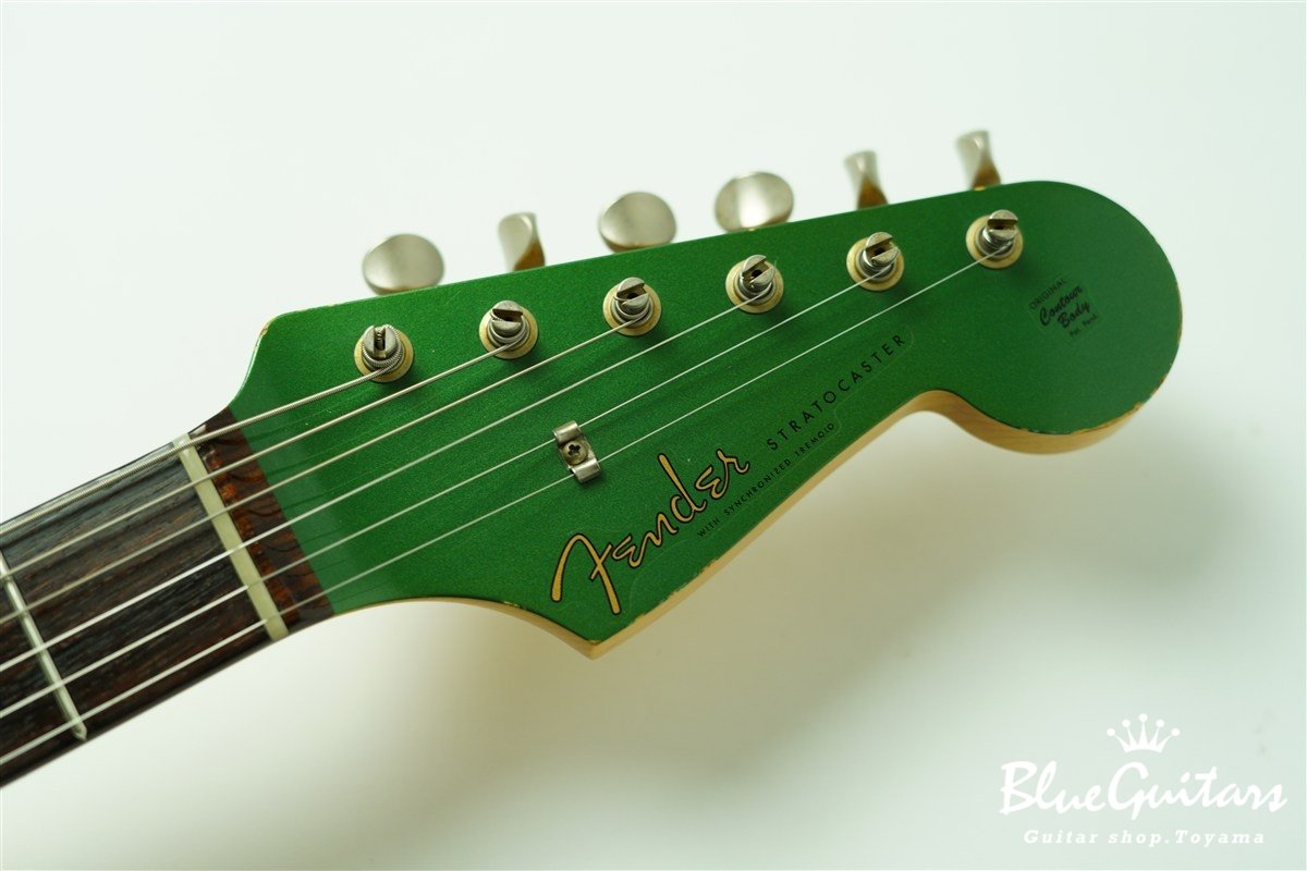 MBS 1960 Stratocaster Relic by Paul Waller - Sherwood Green Metallic / Matching Head