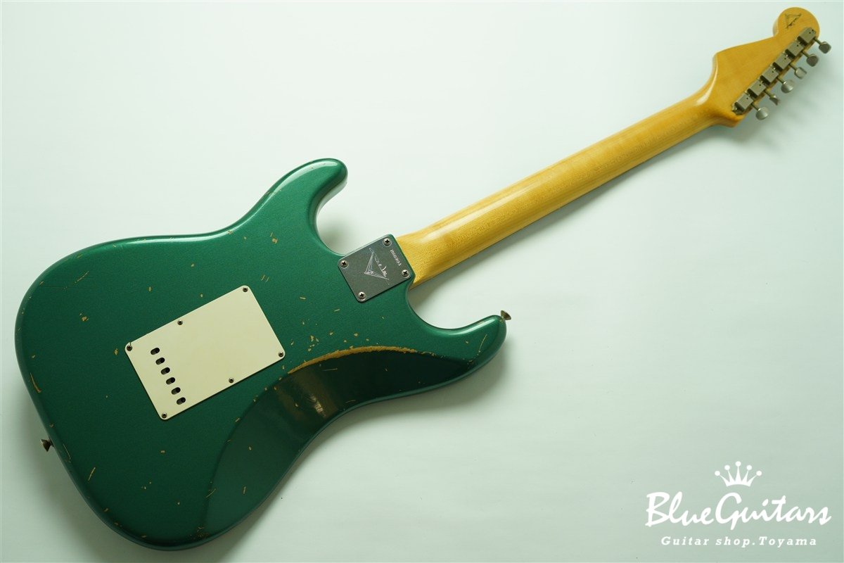 MBS 1960 Stratocaster Relic by Paul Waller - Sherwood Green Metallic / Matching Head