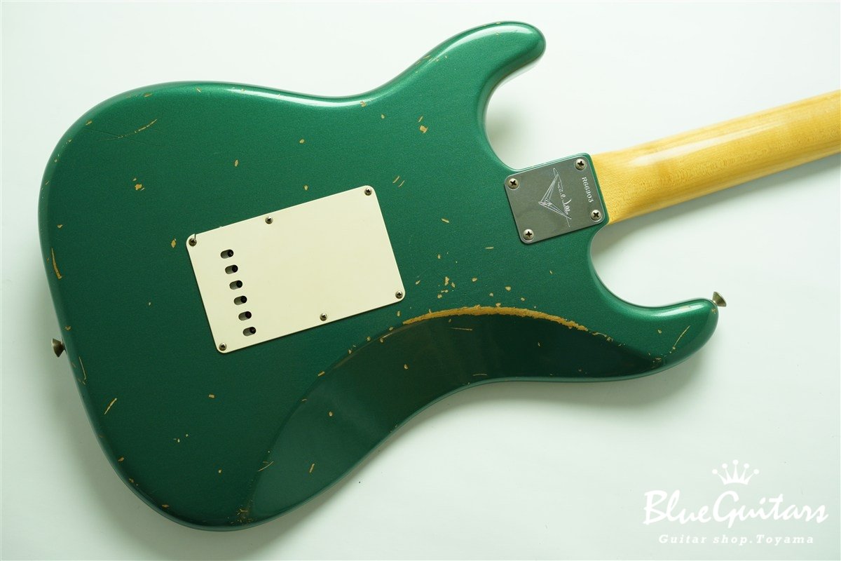 MBS 1960 Stratocaster Relic by Paul Waller - Sherwood Green Metallic / Matching Head